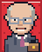 Alckmin, carta em pixel art
