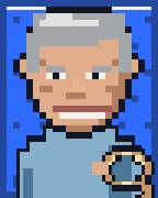 Ronaldo Caiado, carta em pixel art