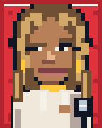 Erika Hilton, personagem em pixel art