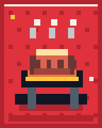 Picanha, carta em pixel art